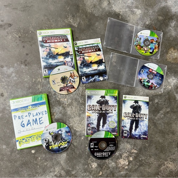 Xbox 360 Game Lot Minecraft LEGO Marvel COD World at War Battlestations - Picture 3 of 5